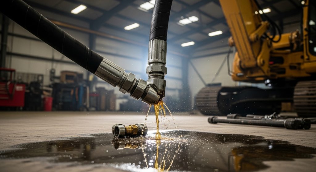 Uma visão aproximada de um telhado sendo revestido com telhas asfálticas tipo shingle em tons de cinza e marrom. A imagem destaca a textura granular das telhas sobrepostas e mostra uma peça de cumeeira dobrada sendo posicionada no topo. A perspectiva enfatiza a precisão do encaixe e o acabamento moderno